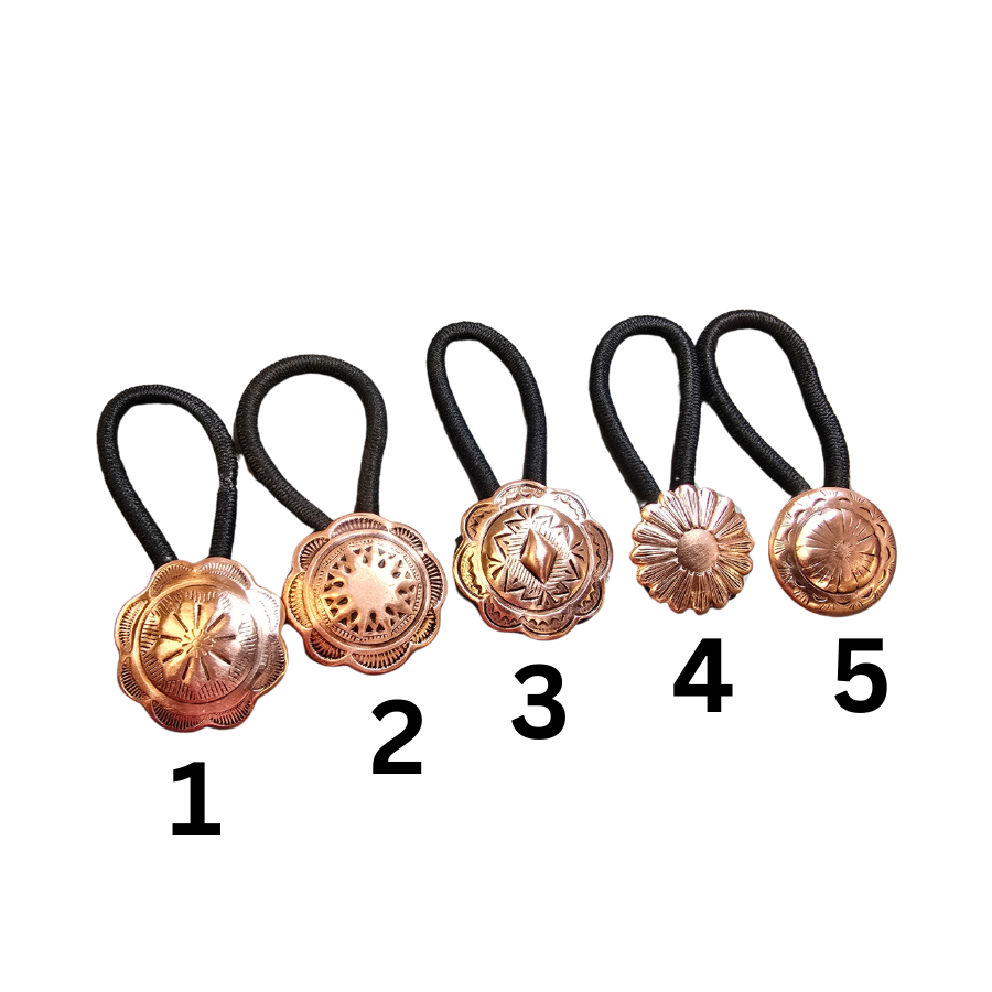 Copper Ponytail Ties