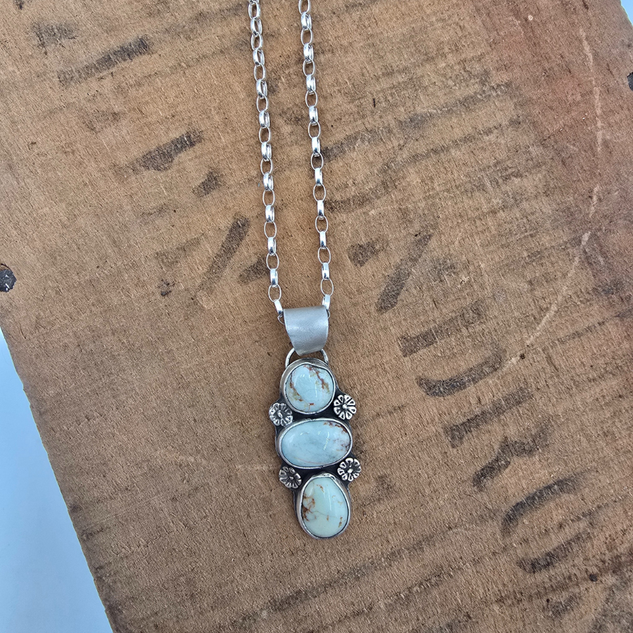 Dry Creek and Flowers Necklace