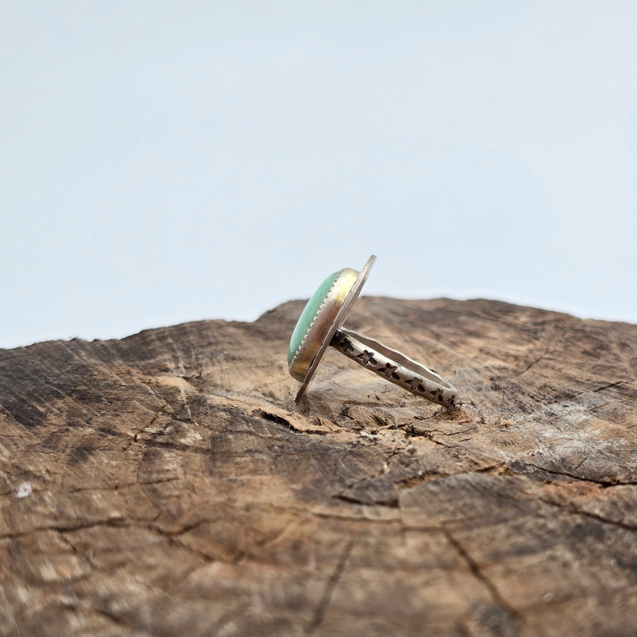Green Variscite Ring