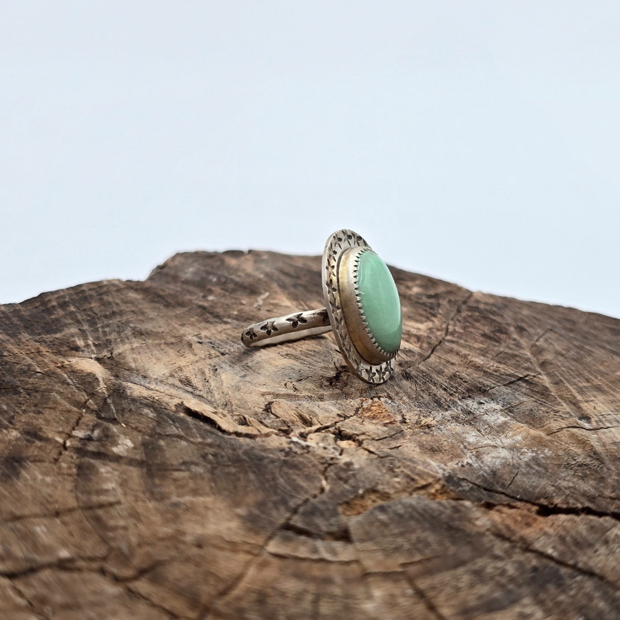 Green Variscite Ring