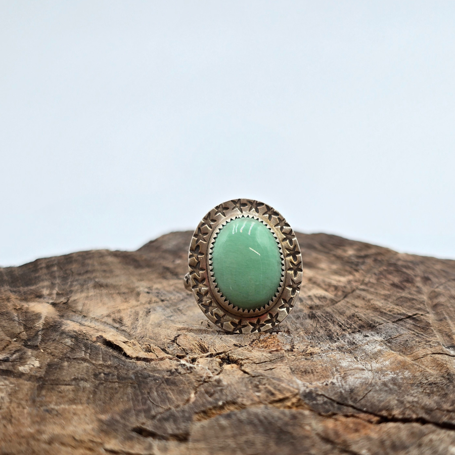 Green Variscite Ring