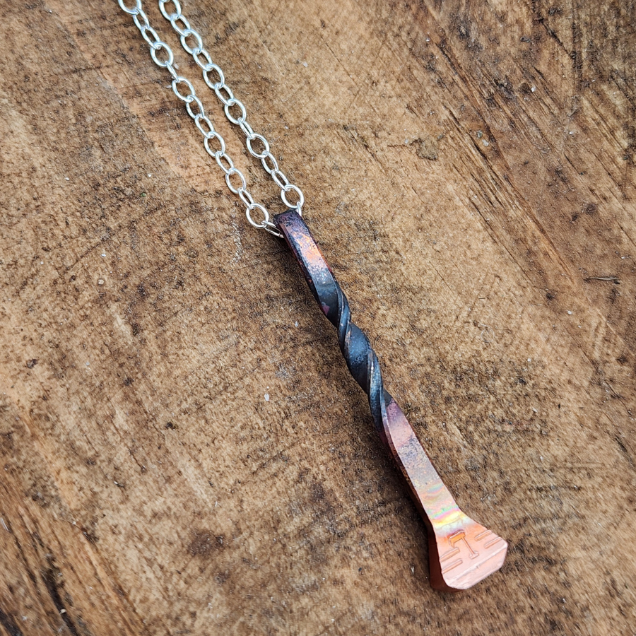Horseshoe Nail Necklace - Main Image