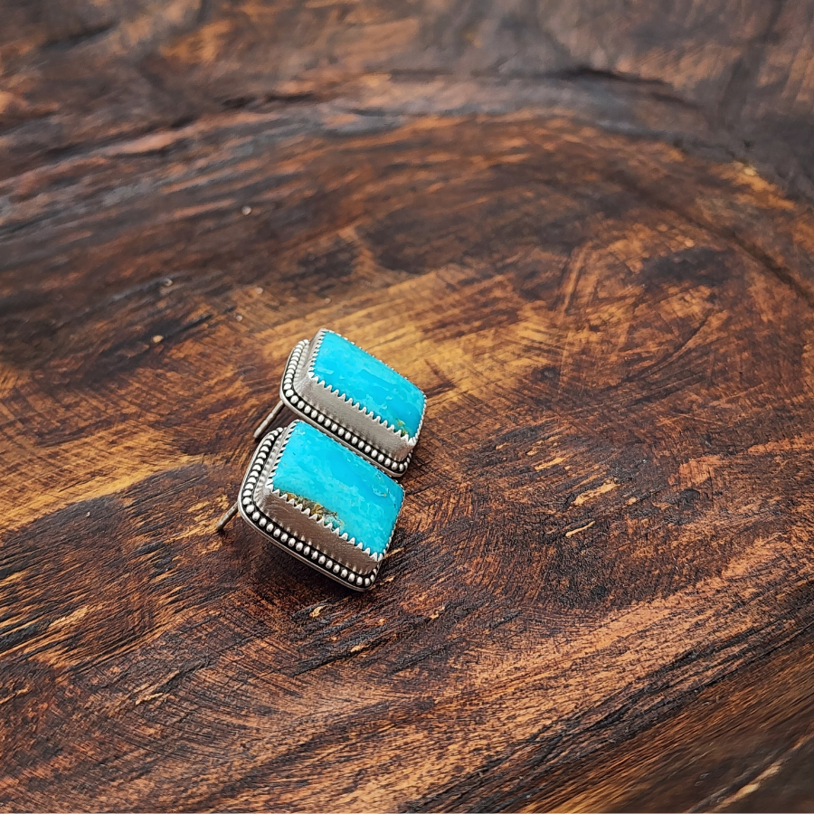 Kingman Square Stud Earrings