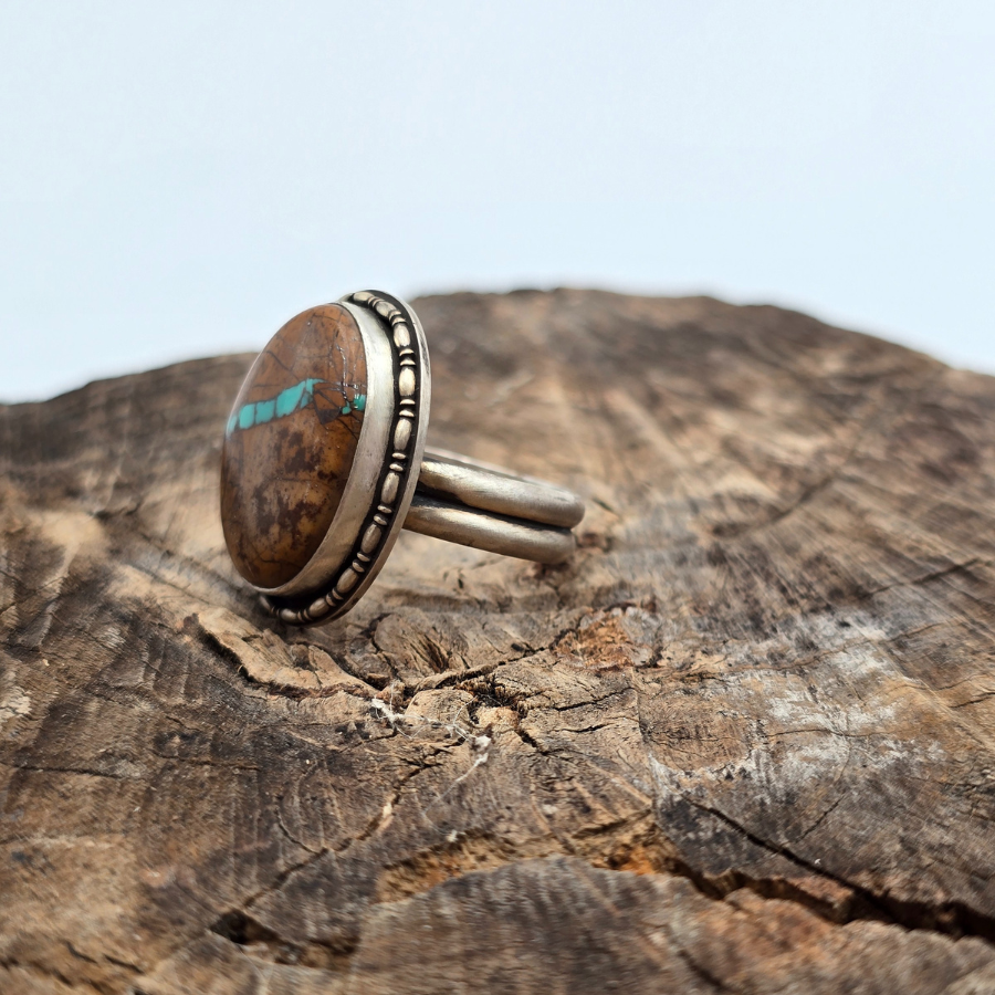 Natural Motezuma Royston Ring
