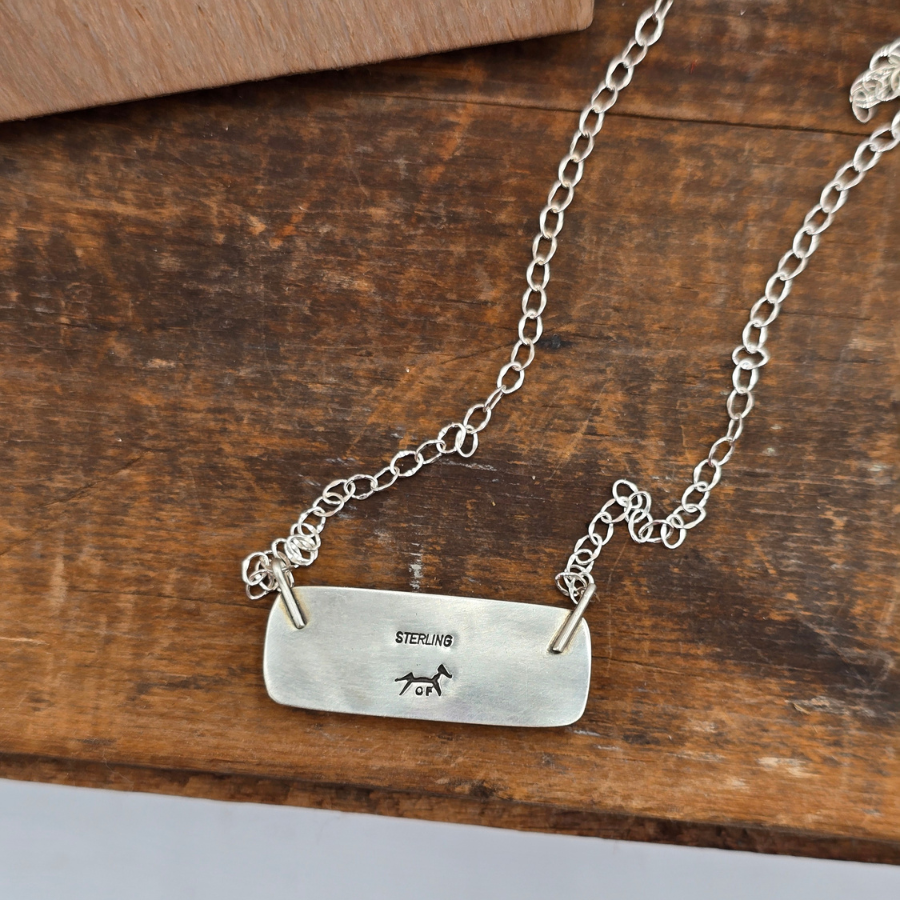 Rhodochrosite Bar Necklace