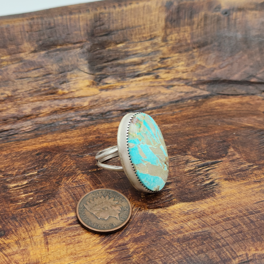 Royston Turquoise Oval Ring