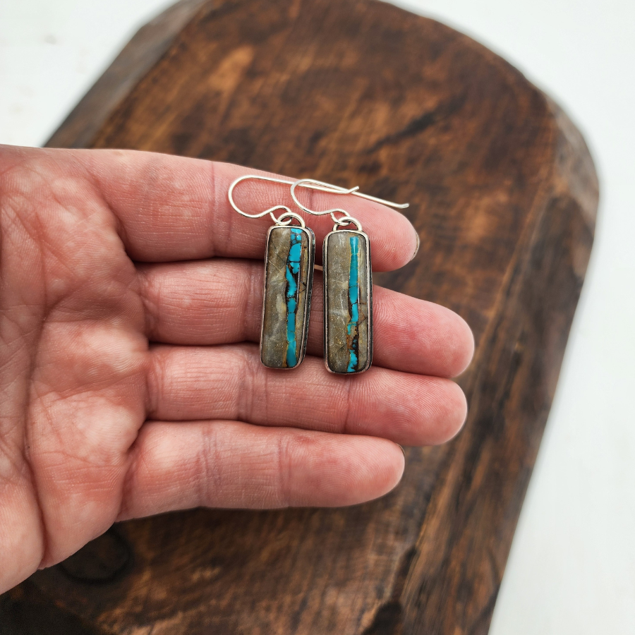 Royston Ribbon Bar Earrings