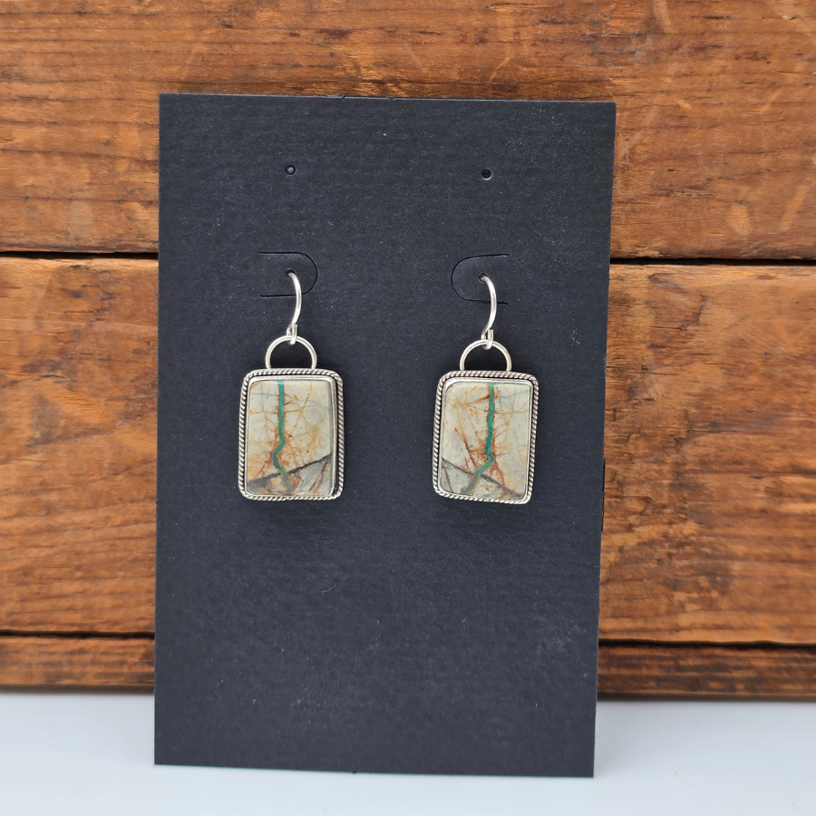 Royston Ribbon Turquoise Earrings