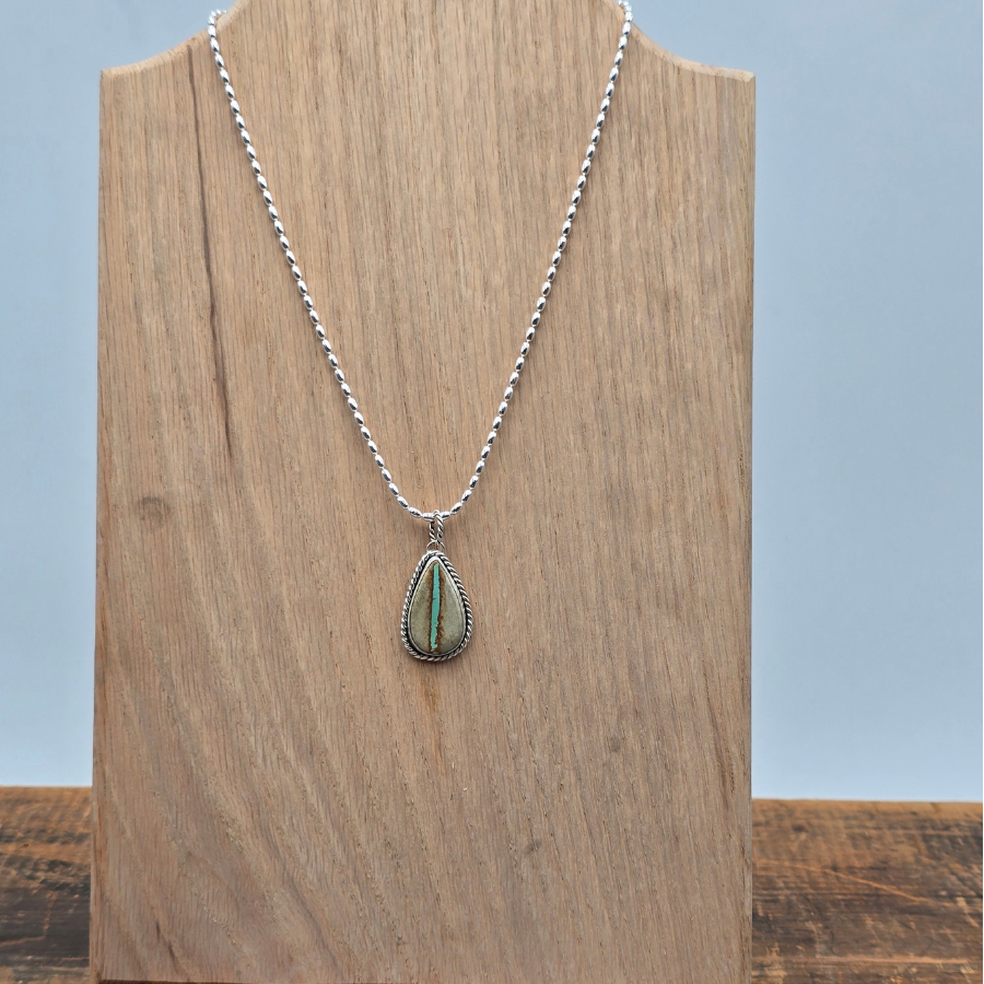 Royston Ribbon Teardrop Necklace