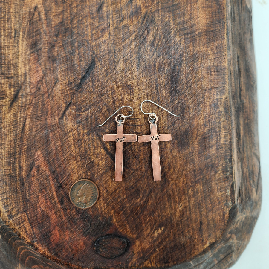 Sonoran Gold Turquoise and Copper Earrings