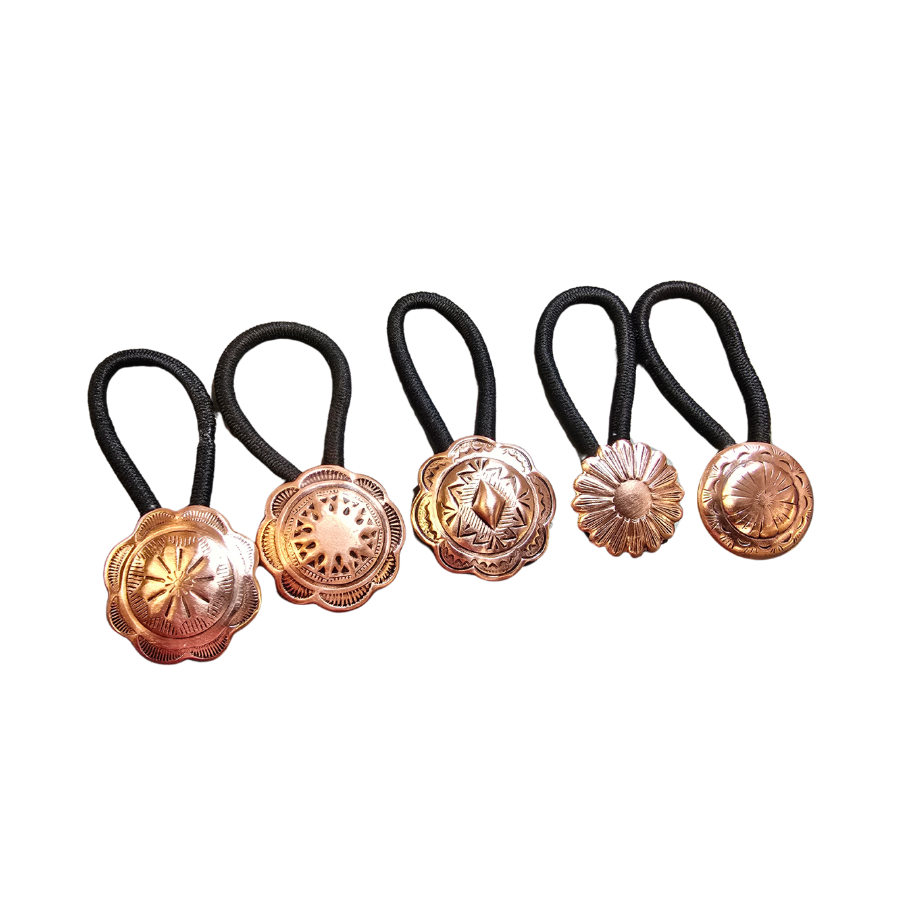 Copper Ponytail Ties