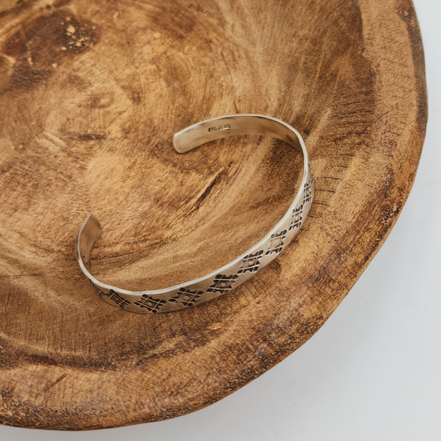 Diamond Back 1/4 in Sterling Silver Bracelet