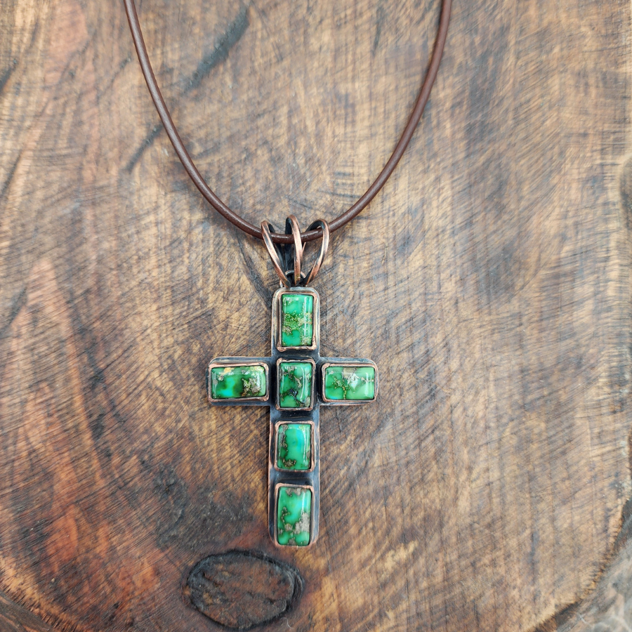 Sonoran Gold Turquoise and Copper Necklace