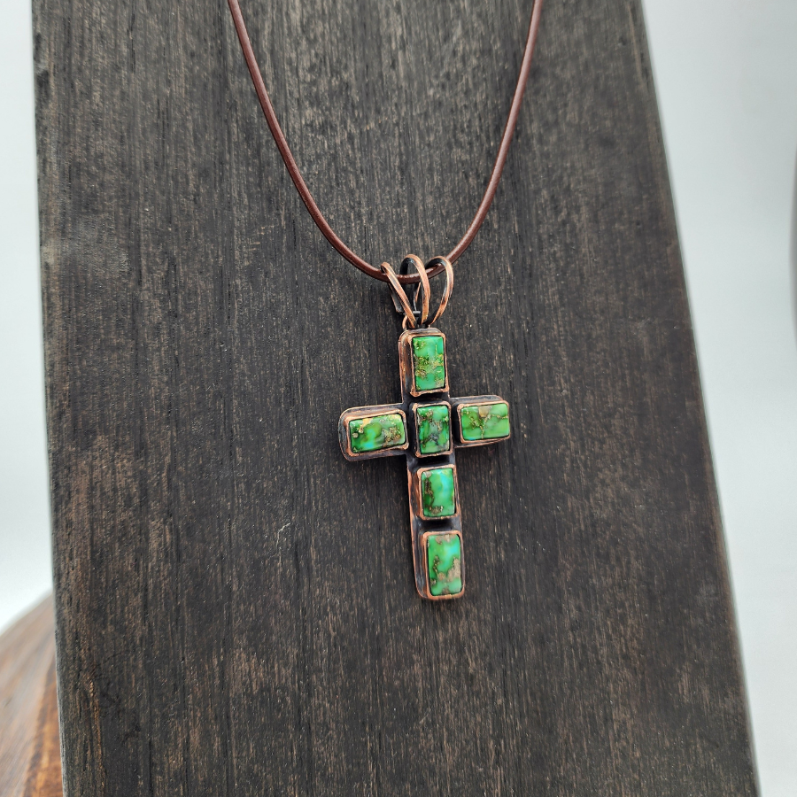 Sonoran Gold Turquoise and Copper Necklace