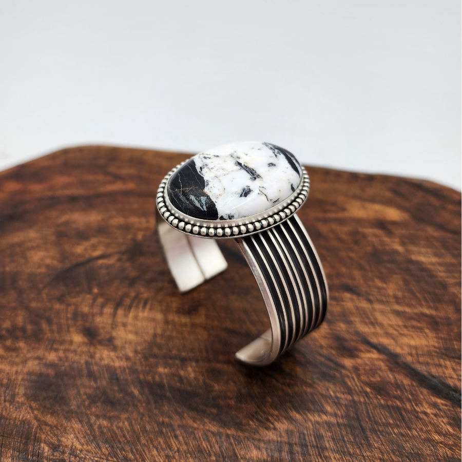 White Buffalo Wide Bracelet