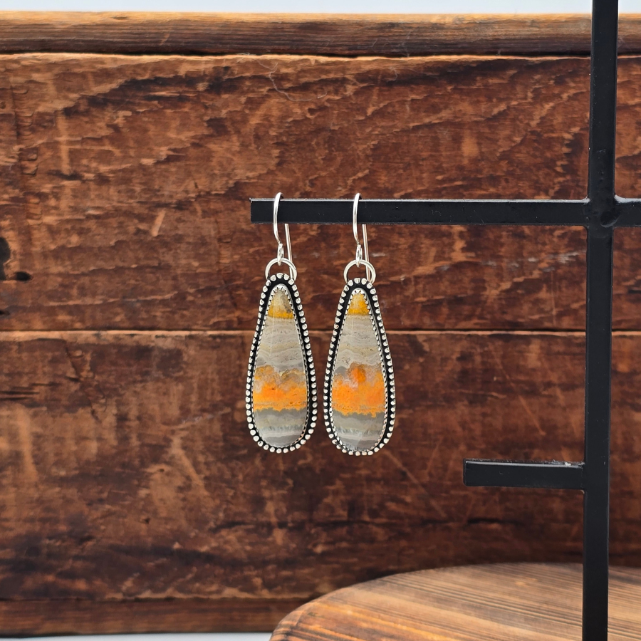 Bumblebee Jasper Earrings