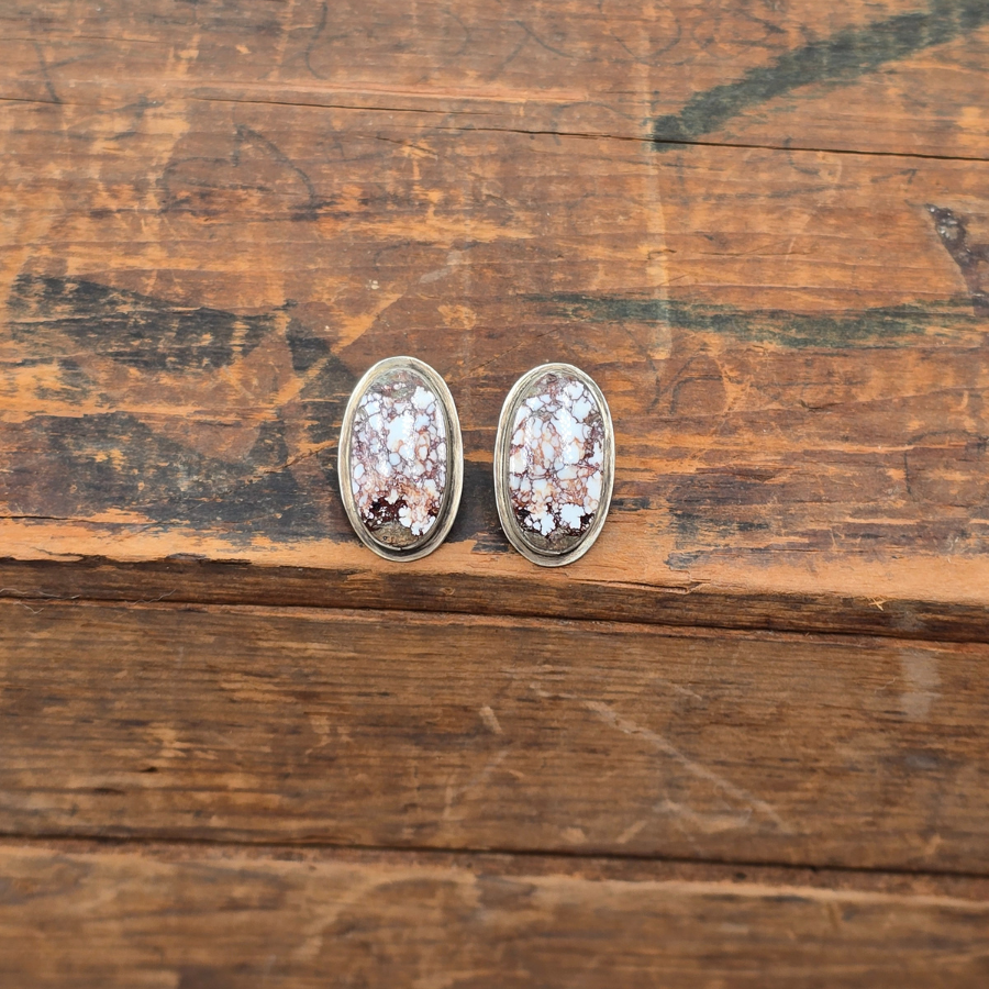 Wild Horse Oval Studs
