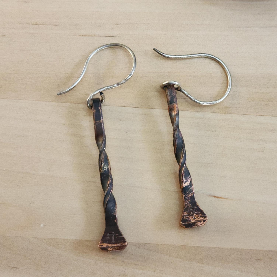 Horseshoe Nail Earrings
