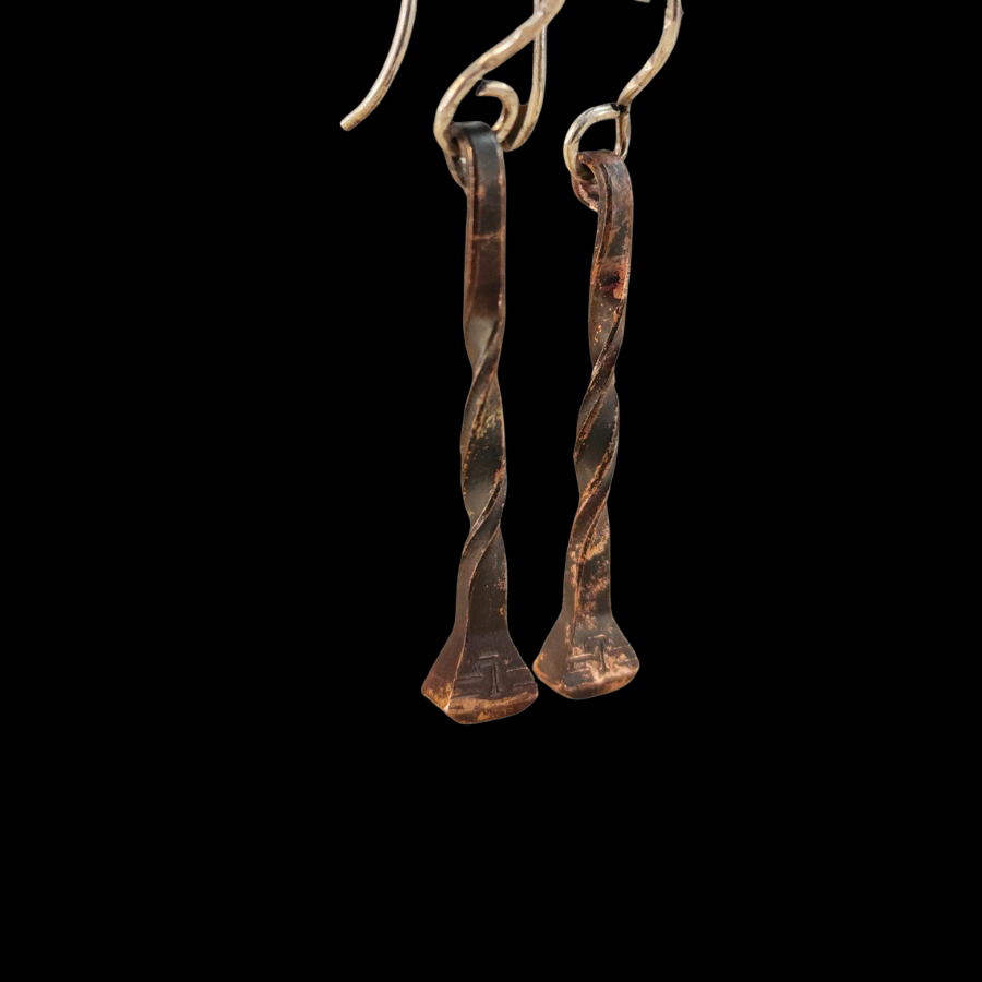 Horseshoe Nail Earrings