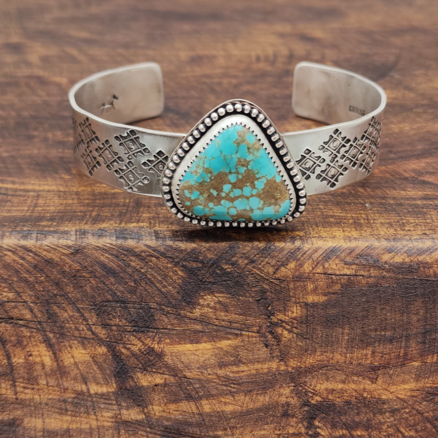 #8 Turquoise and Sterling Silver Bracelet