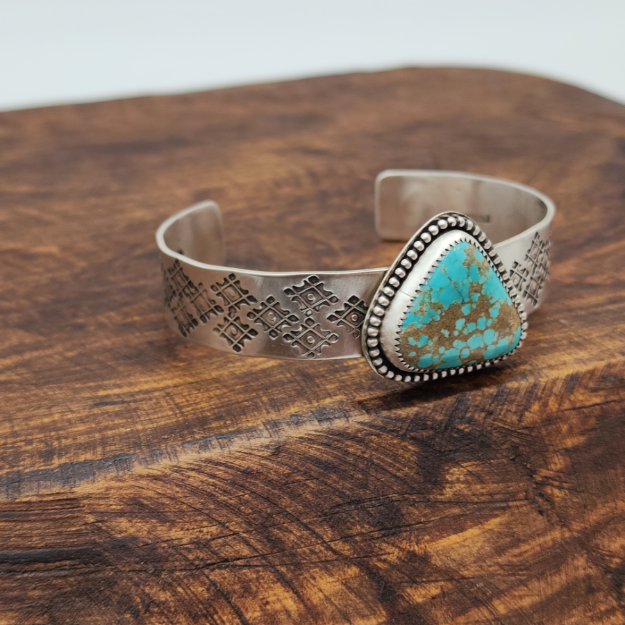 #8 Turquoise and Sterling Silver Bracelet