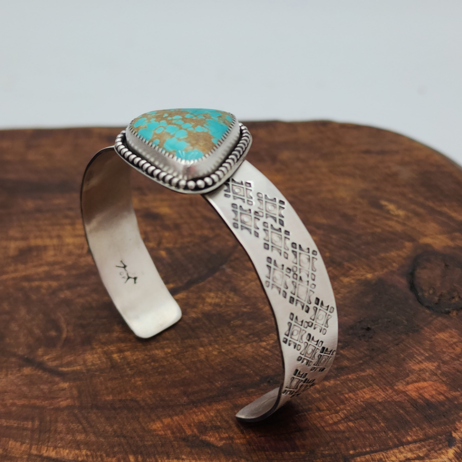 #8 Turquoise and Sterling Silver Bracelet