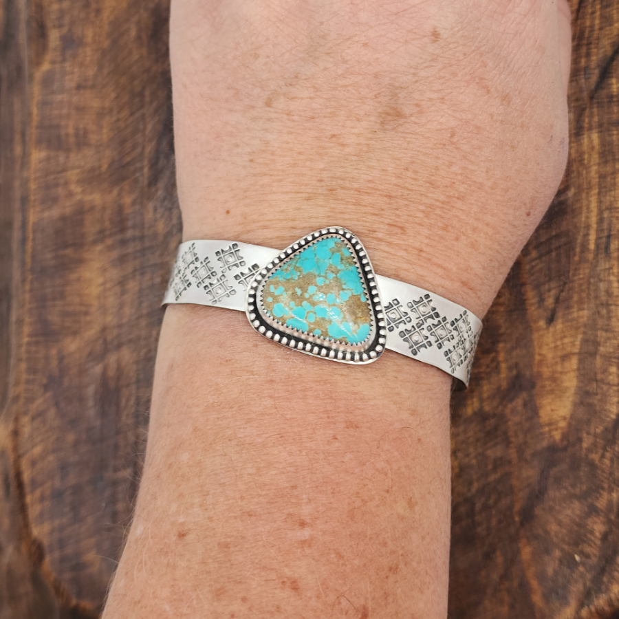 #8 Turquoise and Sterling Silver Bracelet