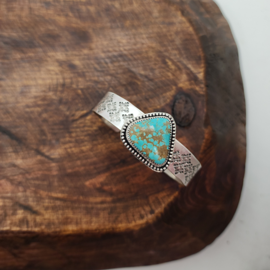 #8 Turquoise and Sterling Silver Bracelet
