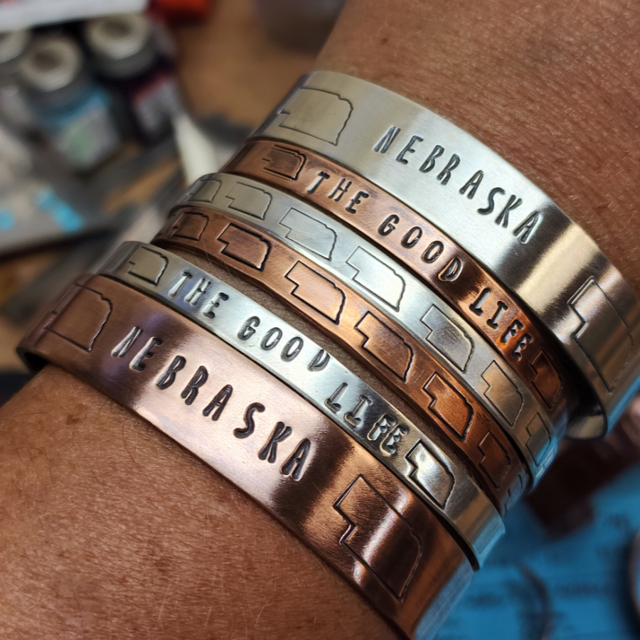 Nebraska Copper Bracelet | 1/2 in.