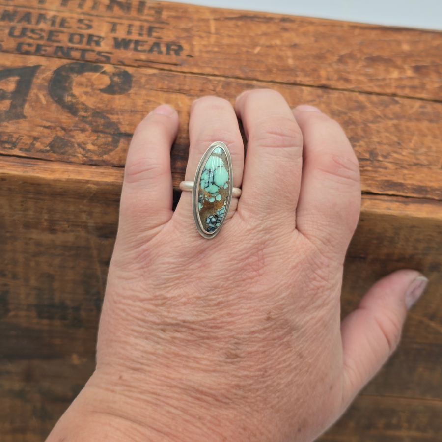 Angel Wing Variscite Ring