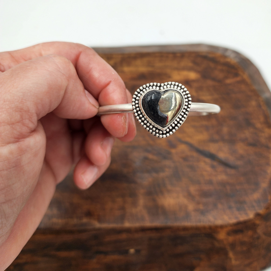 Apache Gold with Pyrite Heart Bracelet