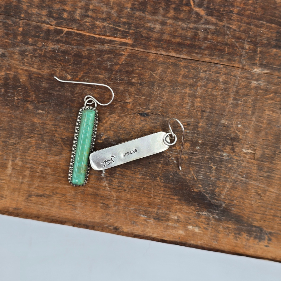 Baja Turquoise Bar Earrings