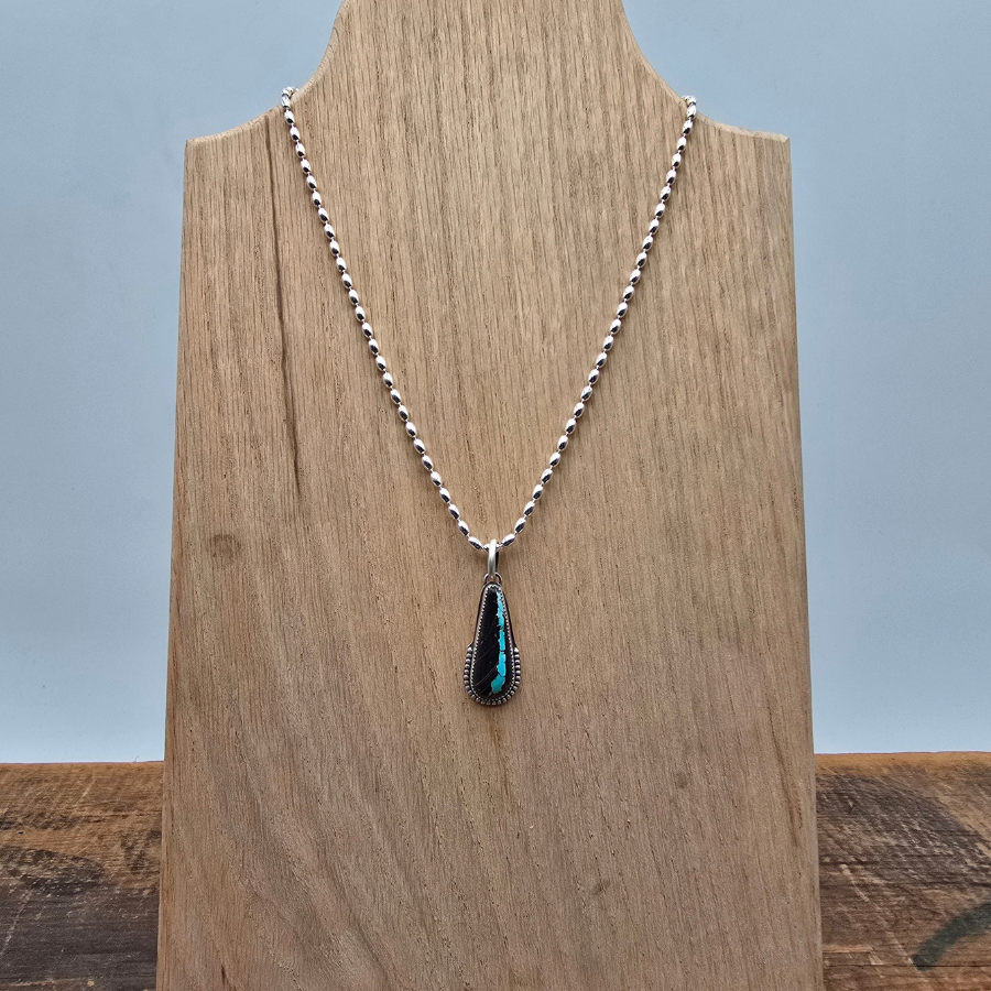 Blackjack Teardrop Necklace