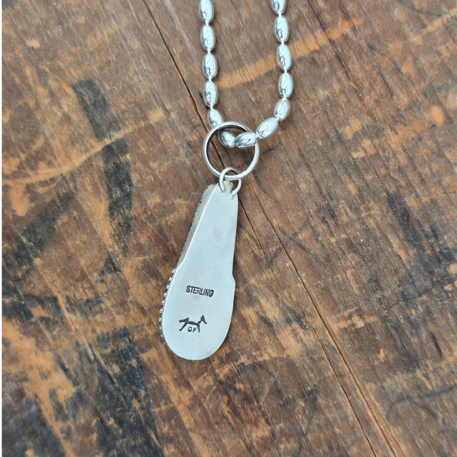 Blackjack Teardrop Necklace