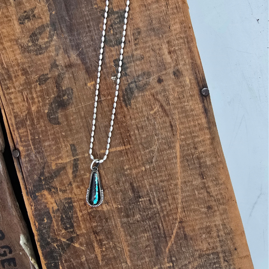 Blackjack Teardrop Necklace