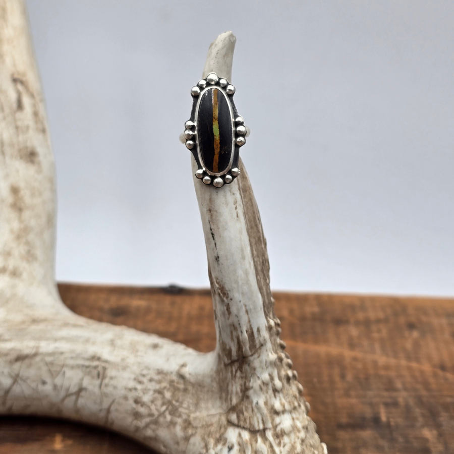 Blackjack Oval and Raindrop Ring