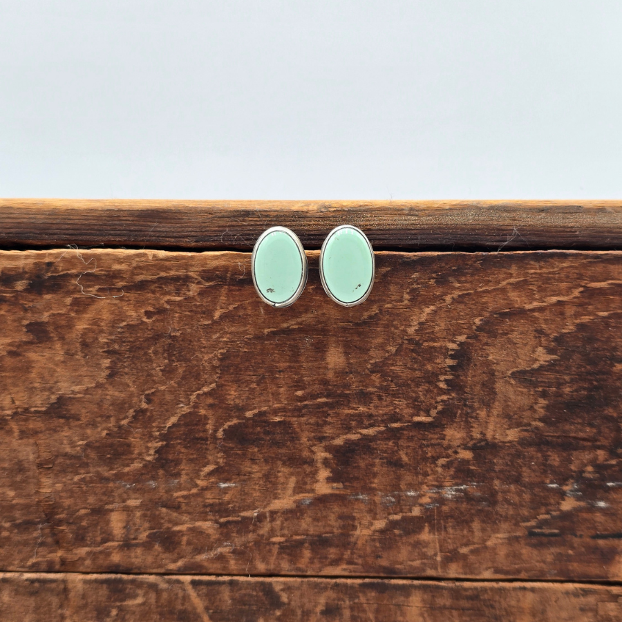 Broken Arrow Variscite Earrings