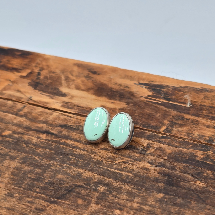 Broken Arrow Variscite Earrings