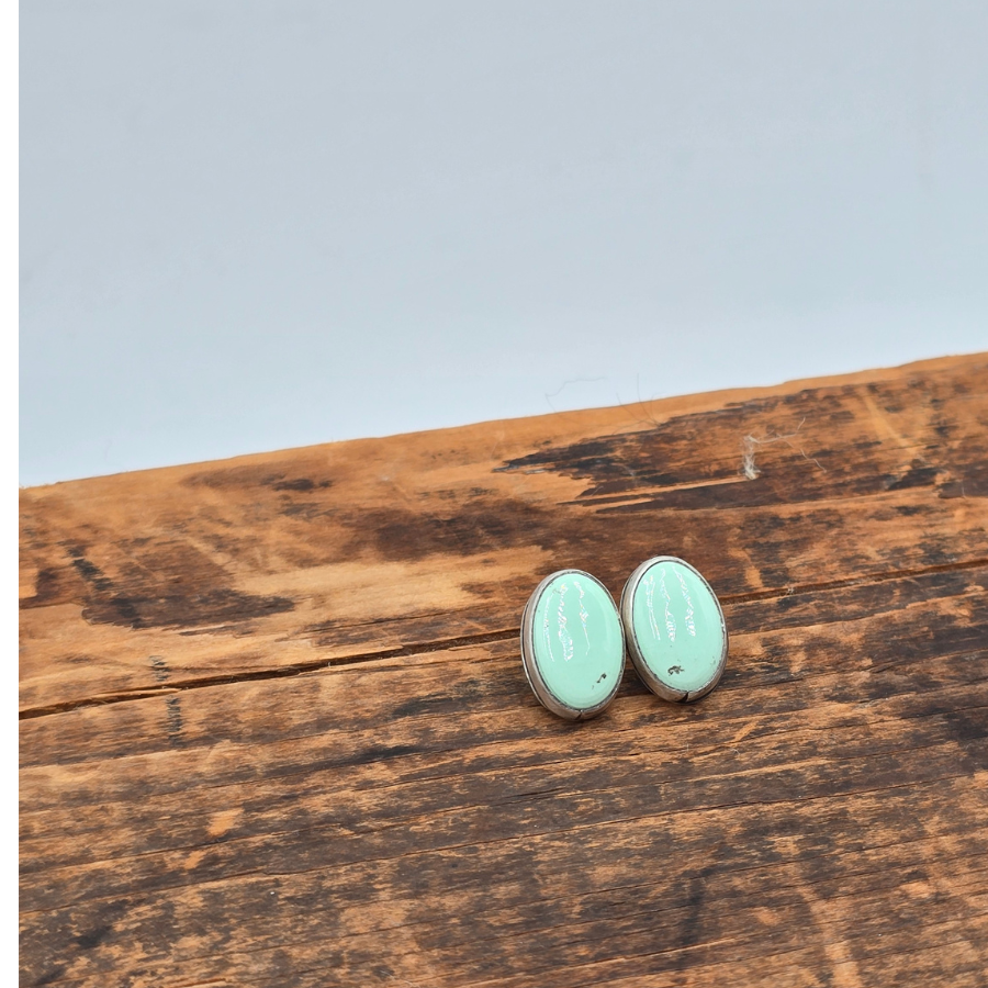 Broken Arrow Variscite Earrings
