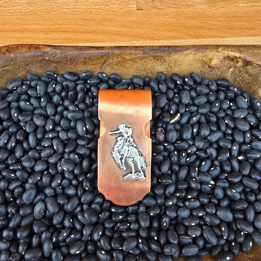 Bronc Rider Copper Money Clip
