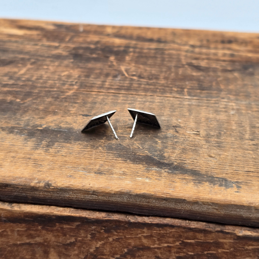 Diamond Concho Earrings