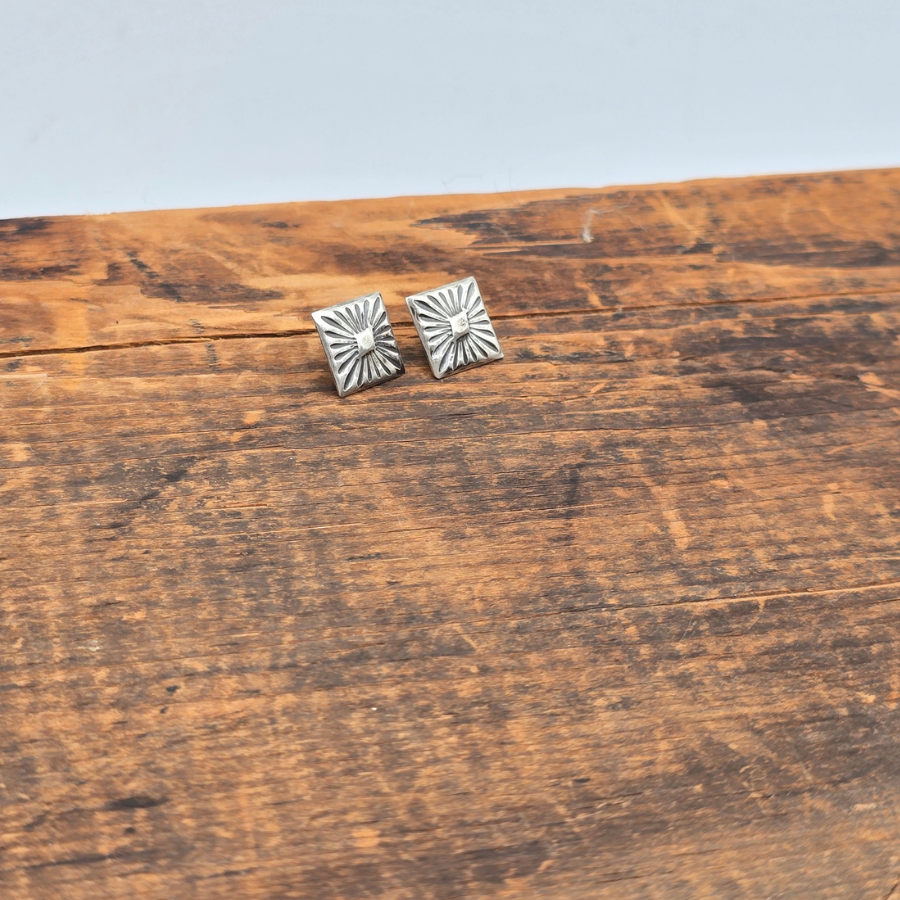 Diamond Concho Earrings