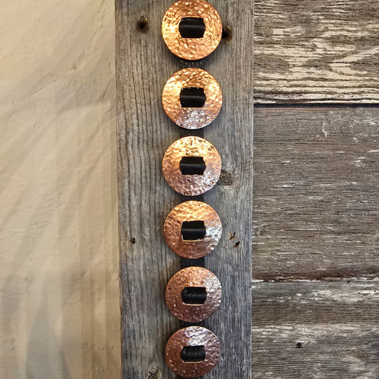 Hand Hammered Saddle String Conchos
