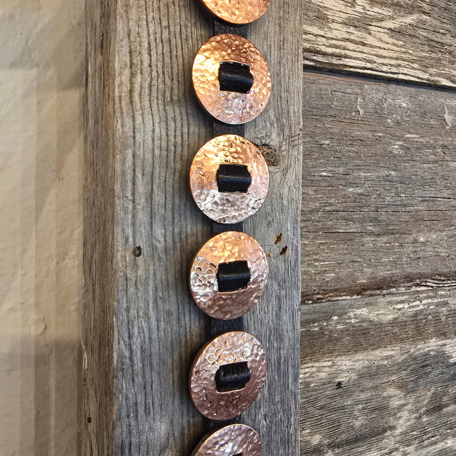 Hand Hammered Saddle String Conchos