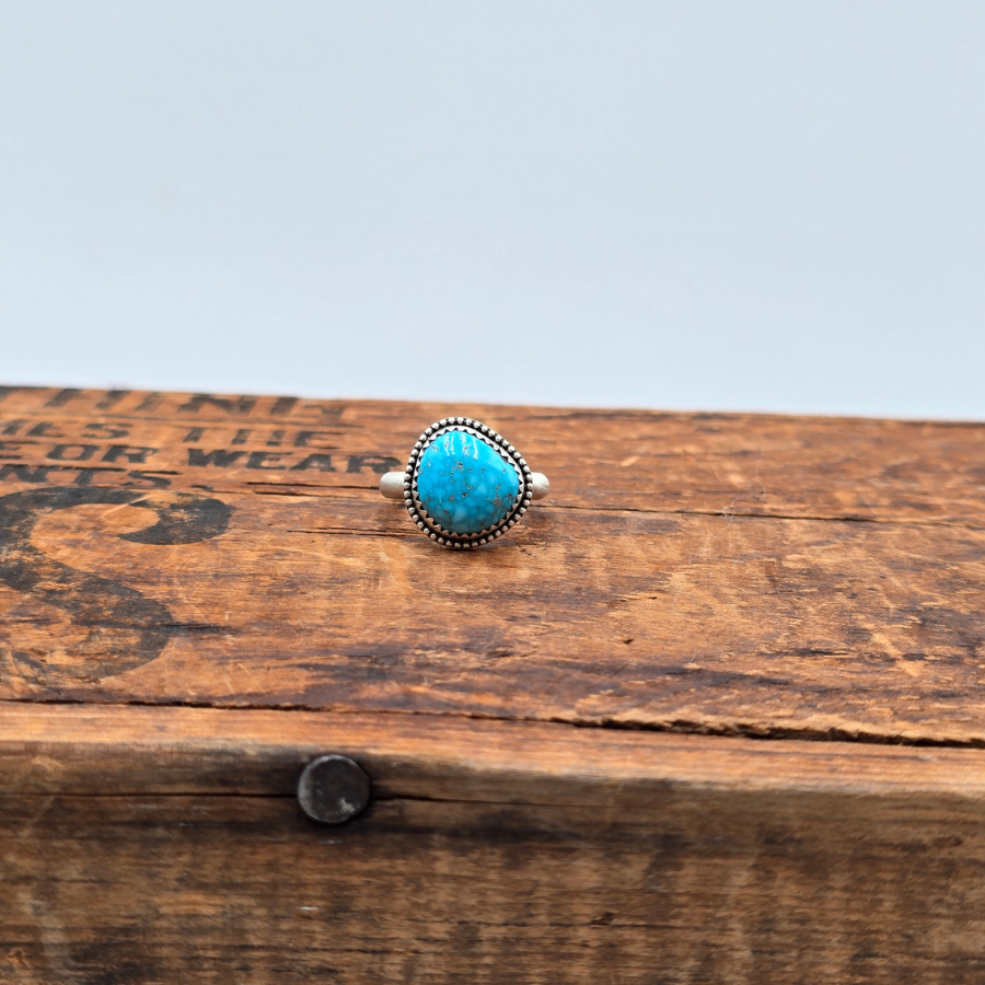 Kingman Birdseye Turquoise Ring