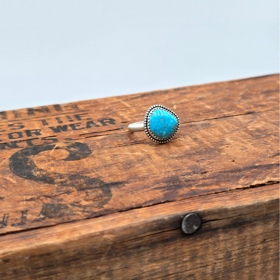 Kingman Birdseye Turquoise Ring