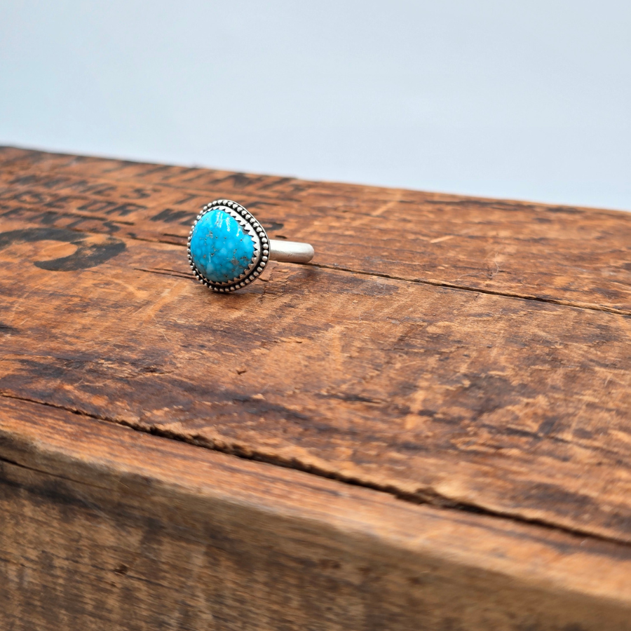 Kingman Birdseye Turquoise Ring