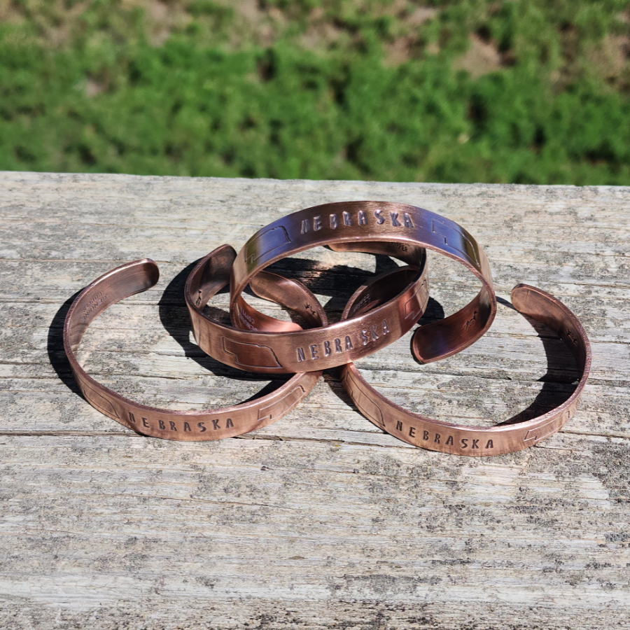 Nebraska Copper Bracelet | 1/2 in.