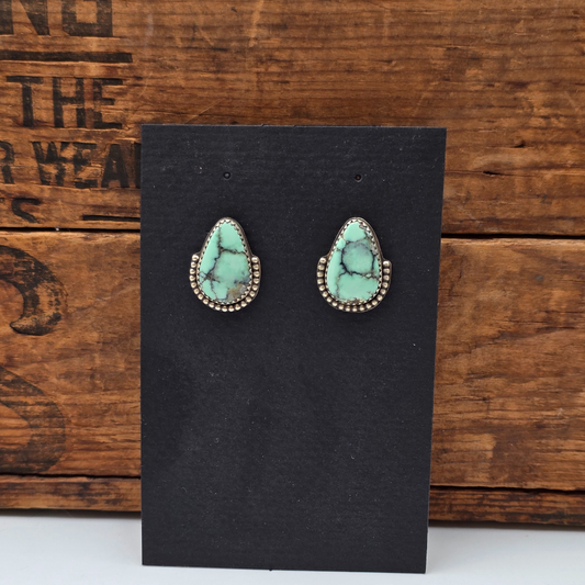 New Lander Variscite Teardrop Earrings