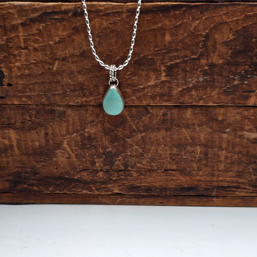 Nila Turquoise Teardrop Necklace